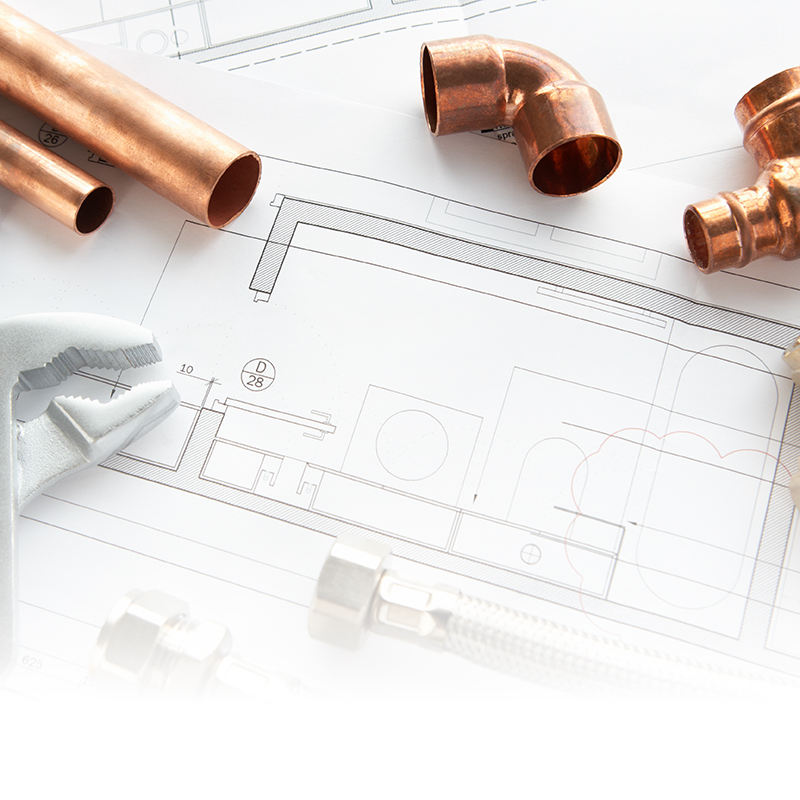 Brass and copper components